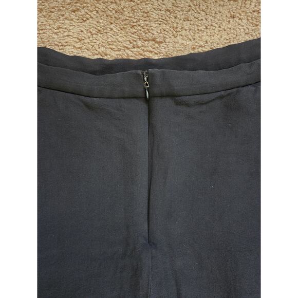 St. John Evening Black 100% Silk Chiffon Layered Elegant Maxi Skirt Plus Size 16 - Picture 8 of 11